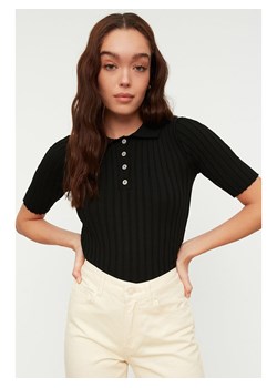 trendyol Bluzka w kolorze czarnym ze sklepu Limango Polska w kategorii Bluzki damskie - zdjęcie 184723372