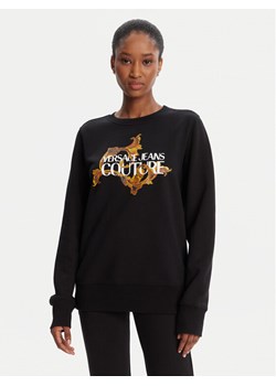 Versace Jeans Couture Bluza 79HAIE06 CF00E Czarny Regular Fit ze sklepu MODIVO w kategorii Bluzy damskie - zdjęcie 184725651