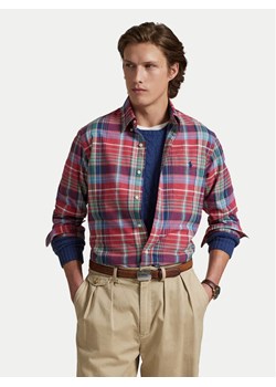 Polo Ralph Lauren Koszula 710P00629002 Czerwony Custom Fit ze sklepu MODIVO w kategorii Koszule męskie - zdjęcie 184725680