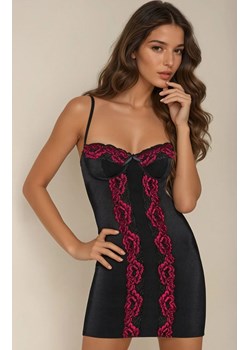 Komplet bielizny damskiej koszulka i stringi Roanna LC 90313, Kolor czarno-bordowy, Rozmiar L/XL, LivCo Corsetti Fashion - id: 100424 - marki Livia Corsetti - 184726654 Komplet bielizny damskiej koszulka i stringi Roanna LC 90313, Kolor czarno-bordowy, Rozmiar L/XL, LivCo Corsetti Fashion ze sklepu Intymna w kategorii Koszule nocne - zdjęcie 184726654