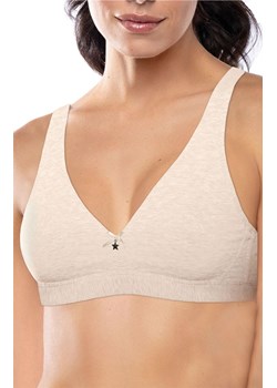 Biustonosz damski miękki bawełniany w sportowym stylu ecru Natural Cotton 1454 Sielei, Kolor ecru, Rozmiar 70B, Sielei ze sklepu Intymna w kategorii Biustonosze - zdjęcie 184726853