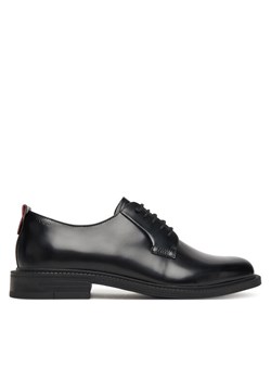 Półbuty HUGO Lysander 50548654 Czarny ze sklepu eobuwie.pl w kategorii Buty eleganckie męskie - zdjęcie 184727233