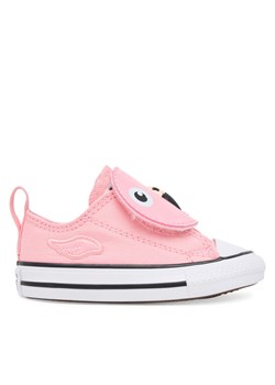 Converse Trampki Chuck Taylor All Star One Strap A11789C Różowy ze sklepu MODIVO w kategorii Trampki dziecięce - zdjęcie 184730311