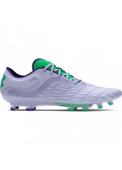 Męskie buty piłkarskie korki lanki Under Armour UA Clone Mag Elite 3.0 FG - fioletowe ze sklepu Sportstylestory.com w kategorii Buty sportowe męskie - zdjęcie 184731901