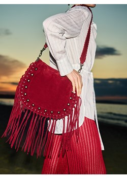 Reserved - Torebka boho z frędzlami - bordowy ze sklepu Reserved w kategorii Listonoszki - zdjęcie 184735591