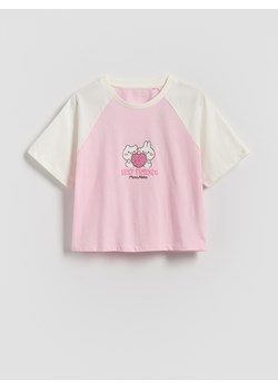 Reserved - T-shirt Mimi & Neko - wielobarwny ze sklepu Reserved w kategorii Bluzki dziewczęce - zdjęcie 184735691