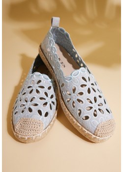 Niebieskie Ażurowe Espadryle Vices z Plecionym Sznurkiem Arivila ze sklepu born2be.pl w kategorii Espadryle damskie - zdjęcie 184735963