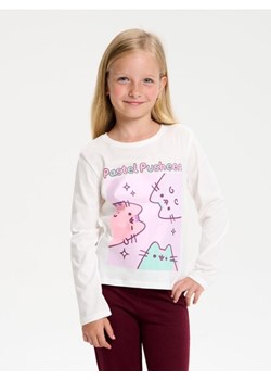 Sinsay - Koszulka z długimi rękawami Pusheen the Cat - kremowy ze sklepu Sinsay w kategorii Bluzki dziewczęce - zdjęcie 184736403