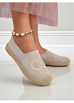 Aurelia Espadryle Royalfashion Beżowe – Płaskie wsuwane buty damskie ze sklepu royalfashion.pl w kategorii Espadryle damskie - zdjęcie 184737742