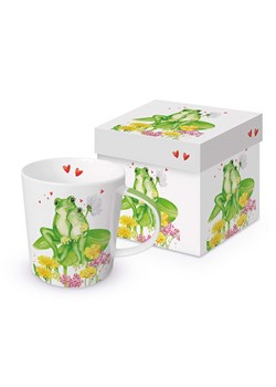 ppd Kubek jumbo &quot;Tina &amp; Tom&quot; w kolorze biało-zielono-żółtym - 400 ml ze sklepu Limango Polska w kategorii Kubki - zdjęcie 184738302