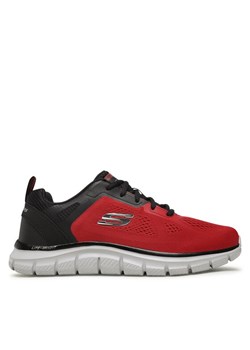 Sneakersy Skechers Track Broader 232698/RDBK Czerwony ze sklepu eobuwie.pl w kategorii Buty sportowe męskie - zdjęcie 184738730