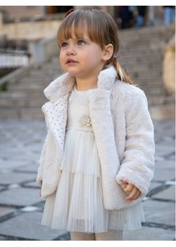 Mayoral Sukienka elegancka 2.979 Écru Regular Fit ze sklepu MODIVO w kategorii Ubranka do chrztu - zdjęcie 184738900