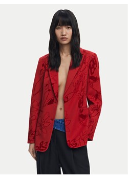 Desigual Marynarka Flockarty 25WWEW19 Czerwony Regular Fit - id: 0000305491497 - marki Desigual - 184738901 Desigual Marynarka Flockarty 25WWEW19 Czerwony Regular Fit ze sklepu MODIVO w kategorii Marynarki damskie - zdjęcie 184738901