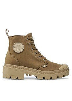 Palladium Trapery Pallabase Twill 96907-204-M Zielony ze sklepu MODIVO w kategorii Workery damskie - zdjęcie 184740202