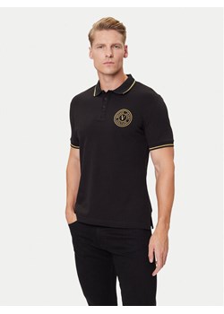Versace Jeans Couture Polo 79GAGT00 CJ01T Czarny Slim Fit ze sklepu MODIVO w kategorii T-shirty męskie - zdjęcie 184741312