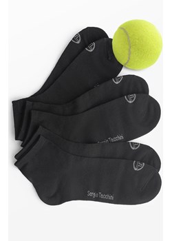 3-pack skarpetki zakostki sportowe bawełniane czarne 1008 Sergio Tacchini, Kolor czarny, Rozmiar 35-38, Sergio Tacchini ze sklepu Intymna w kategorii Skarpetki damskie - zdjęcie 184742170