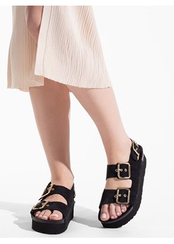 BAYTON Skórzane sandały &quot;Rosa&quot; w kolorze czarnym ze sklepu Limango Polska w kategorii Sandały damskie - zdjęcie 184742350