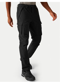 Regatta Spodnie outdoor Questra V RMJ314 Czarny Regular Fit ze sklepu MODIVO w kategorii Spodnie męskie - zdjęcie 184744622