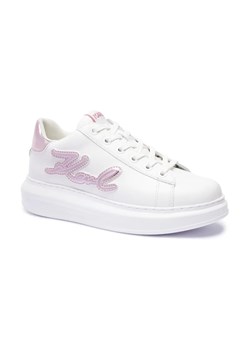 Karl Lagerfeld Skórzane sneakersy KAPRI Signia Emboss ze sklepu Gomez Fashion Store w kategorii Buty sportowe damskie - zdjęcie 184745600