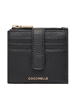 Mały Portfel Damski Coccinelle MW5 Metallic Soft E2 MW5 11 F7 01 Czarny ze sklepu eobuwie.pl w kategorii Portfele damskie - zdjęcie 184747273