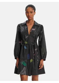Desigual Sukienka codzienna Pisos 25WWVW06 Czarny Regular Fit - id: 0000305490322 - marki Desigual - 184749444 Desigual Sukienka codzienna Pisos 25WWVW06 Czarny Regular Fit ze sklepu MODIVO w kategorii Sukienki - zdjęcie 184749444