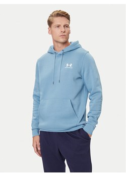 Under Armour Bluza Ua Essential 1373880 Błękitny Loose Fit ze sklepu MODIVO w kategorii Bluzy męskie - zdjęcie 184749453
