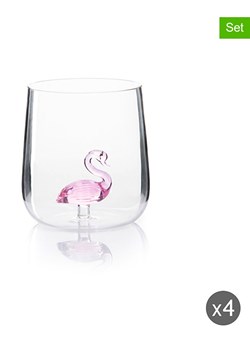 Trendy Kitchen by EXCÉLSA Szklanki (4 szt.) &quot;Inside&quot; w kolorze jasnoróżowym - 450 ml ze sklepu Limango Polska w kategorii Szklanki - zdjęcie 184750220