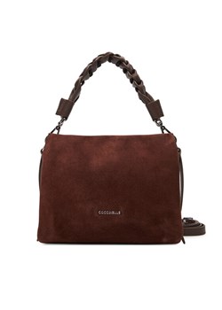 Torebka Coccinelle P6P Boheme Suede Bimaterial E1 P6P 58 01 01 Brązowy ze sklepu eobuwie.pl w kategorii Torby Shopper bag - zdjęcie 184750283