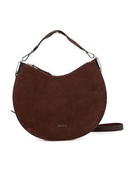 Torebka Coccinelle QKG Coccinellesunup Suede E1 QKG 13 01 01 Brązowy ze sklepu eobuwie.pl w kategorii Torby Shopper bag - zdjęcie 184750321