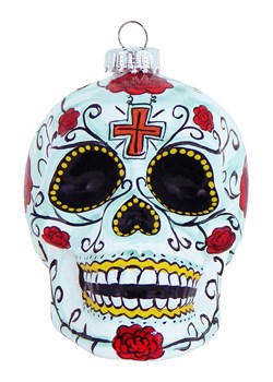 Krebs Glas Lauscha Ozdoba choinkowa w kolorze błękitnym ze wzorem -10 cm ze sklepu Limango Polska w kategorii Dekoracje bożonarodzeniowe - zdjęcie 184751261