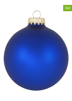 Krebs Glas Lauscha Bomnki (4 szt.) w kolorze niebieskim - Ø 7 cm ze sklepu Limango Polska w kategorii Dekoracje bożonarodzeniowe - zdjęcie 184751271
