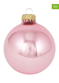 Krebs Glas Lauscha Bombki (8 szt.) w kolorze szaroróżowym - Ø 7 cm ze sklepu Limango Polska w kategorii Perfumy damskie - zdjęcie 184751272