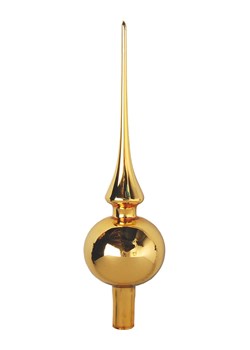 Krebs Glas Lauscha Szpic w kolorze złotym na choinkę - dł.26 cm ze sklepu Limango Polska w kategorii Dekoracje bożonarodzeniowe - zdjęcie 184751552