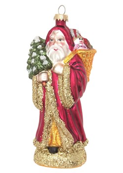 Krebs Glas Lauscha Bombka w kolorze czerwono-złotym - dł. 17 cm ze sklepu Limango Polska w kategorii Dekoracje bożonarodzeniowe - zdjęcie 184751802