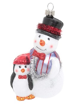 Krebs Glas Lauscha Bombki ze wzorem - dł. 13 cm ze sklepu Limango Polska w kategorii Dekoracje bożonarodzeniowe - zdjęcie 184751812