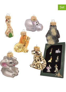 Krebs Glas Lauscha Ozdoby choinkowe (6 szt.) &quot;Mini Zoo&quot; ze wzorem ze sklepu Limango Polska w kategorii Dekoracje bożonarodzeniowe - zdjęcie 184751822