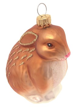 Krebs Glas Lauscha Bombka w kolorze jasnobrązowym - dł. 9 cm ze sklepu Limango Polska w kategorii Dekoracje bożonarodzeniowe - zdjęcie 184751824