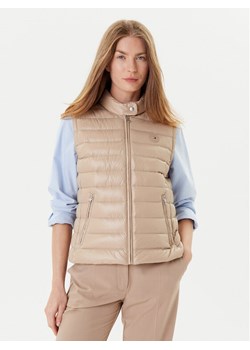 Tommy Hilfiger Bezrękawnik WW0WW45499 Beżowy Regular Fit ze sklepu MODIVO w kategorii Kamizelki damskie - zdjęcie 184752941
