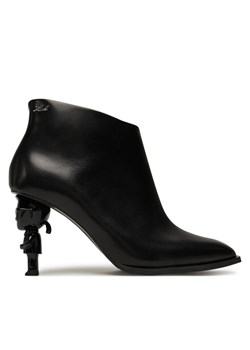 KARL LAGERFELD Botki Nft Heel Zip KL39135 Czarny ze sklepu MODIVO w kategorii Botki - zdjęcie 184752983