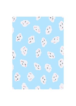 Niebieski dywan w chmurki 160 x 230 W6-G41 ze sklepu Edinos.pl w kategorii Tekstylia dziecięce - zdjęcie 184754064