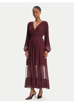 TWINSET Sukienka wieczorowa 252TP2641 Bordowy Regular Fit ze sklepu MODIVO w kategorii Sukienki - zdjęcie 184754993