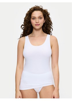 Triumph Top Sense Of Cotton 10224974 Biały Slim Fit ze sklepu MODIVO w kategorii Bluzki damskie - zdjęcie 184755003