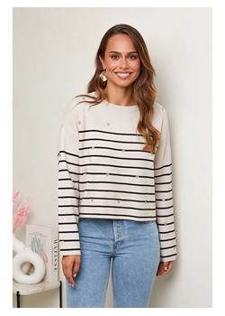 Soft Cashmere Sweter w kolorze beżowo-czarnym ze sklepu Limango Polska w kategorii Swetry damskie - zdjęcie 184756953