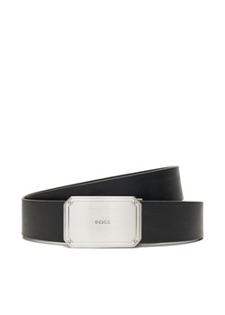 Pasek Męski BOSS Jeyler 50548382 Czarny ze sklepu eobuwie.pl w kategorii Paski męskie - zdjęcie 184758581