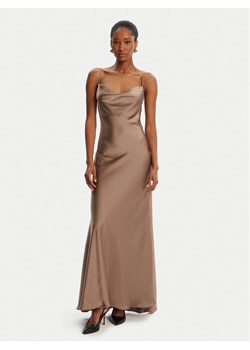 BARDOT Sukienka wieczorowa Monroe Cowl Neck Maxi 59709DB3 Brązowy Regular Fit ze sklepu MODIVO w kategorii Sukienki - zdjęcie 184758703