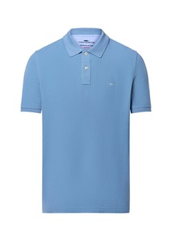Fynch-Hatton Męska koszulka polo Mężczyźni Bawełna niebieski jednolity ze sklepu vangraaf w kategorii T-shirty męskie - zdjęcie 184758910