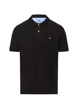 Fynch-Hatton Męska koszulka polo Mężczyźni Bawełna czarny jednolity ze sklepu vangraaf w kategorii T-shirty męskie - zdjęcie 184758911