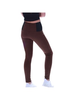 Brązowe legginsy damskie /H2 K65 UB931G8-6/ ze sklepu Pantofelek24.pl w kategorii Spodnie damskie - zdjęcie 184761230