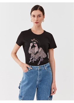 Liu Jo T-Shirt 5F3135 JS923 Czarny Regular Fit ze sklepu MODIVO w kategorii Bluzki damskie - zdjęcie 184761962