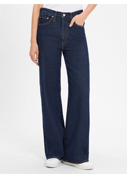 Levi's Dżinsy - Szeroka nogawka w prążki Kobiety Bawełna granatowy jednolity ze sklepu vangraaf w kategorii Jeansy damskie - zdjęcie 184763322